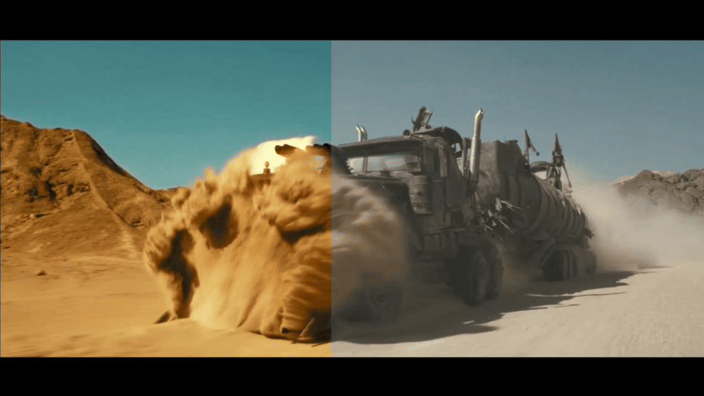 Mad Max: Fury road (2015) Color Grade Comparison